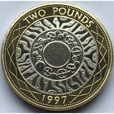 1997 - 2 Pounds - B. Unc - Great Britain