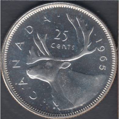 1965 - Nice B. Unc - Canada 25 Cents