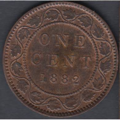 1882 H - Unc R&B - Obverse #2 - Canada Large Cent