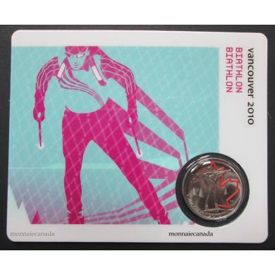 2010 - 25 cents - Vancouver – Biathlon Circulation Sport Cards