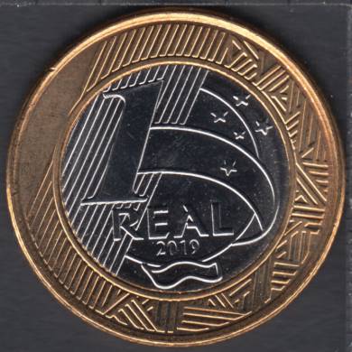 2019 - 1 Real - Unc - Bresil