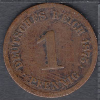 1875 - 1 Pfennig - Germany