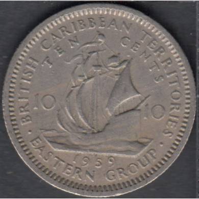 1959 - 10 Cents - Territoires des Caraibes Orientales