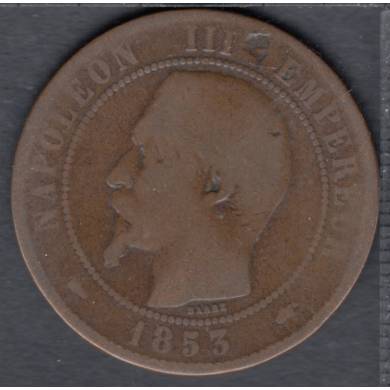1853 A - 10 Centimes - France