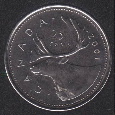 2001 P - B.Unc - Canada 25 Cents