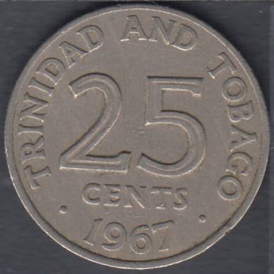 1967 - 25 Cents - Trinidad & Tobago