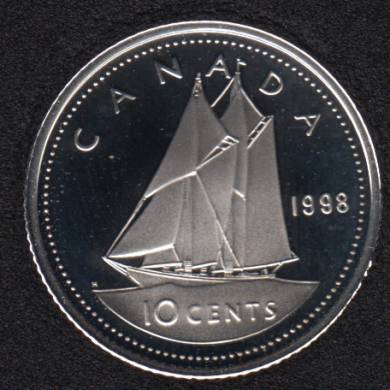 1998 - Proof - Silver - Canada 10 Cents