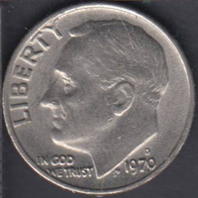 1970 D - Roosevelt - 10 Cents
