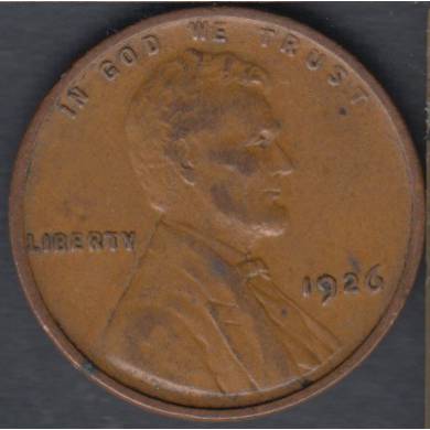 1926 - VG - Lincoln Small Cent USA