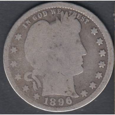 1896 - Barber - 25 Cents USA