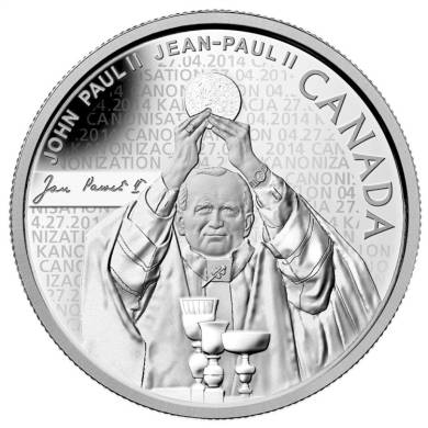 2014 - $10 - Pièce en argent fin - Pape Jean-Paul II