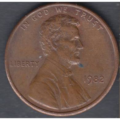 1982 - AU - UNC - Small Date - Lincoln Small Cent