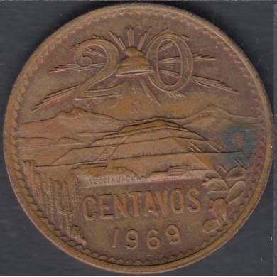 1969 Mo - 20 Centavos - Mexique