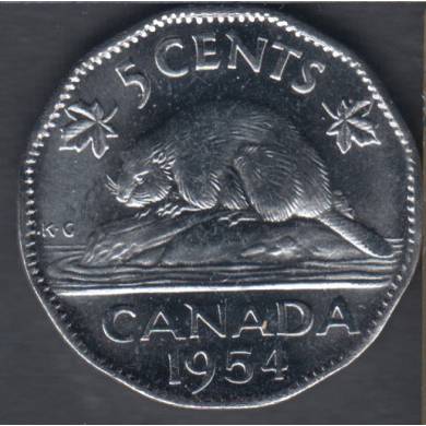 1954 - B.Unc - Canada 5 Cents