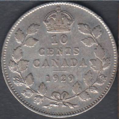 1929 - Fine - Canada 10 Cents
