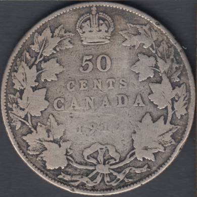 1919 - G/VG - Canada 50 Cents