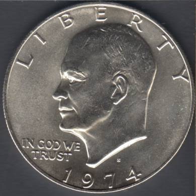 1974 S - B.Unc - Silver - Eisenhower - Dollar
