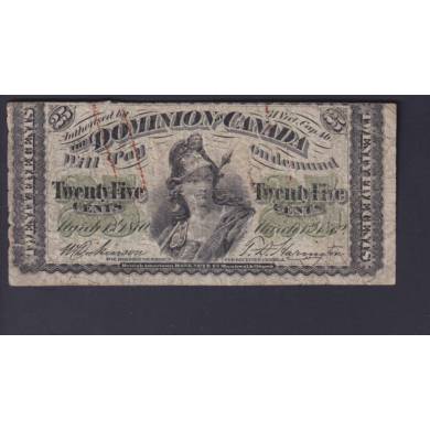 1870 - 25 Cents Shinplaster - Fine