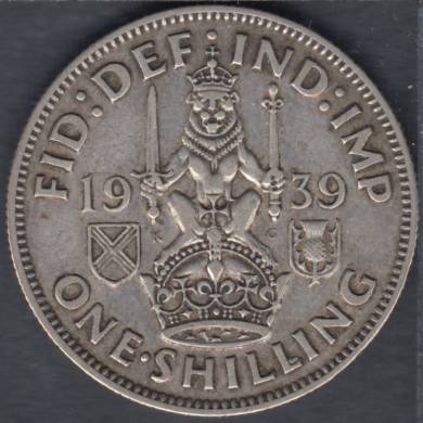 1939 - Shilling - Scottish Crest - Great Britain