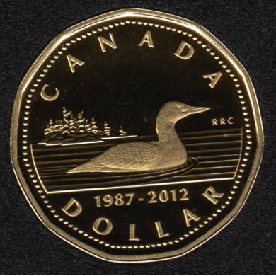 2012 - 1987 - Proof - Canada Loon Dollar