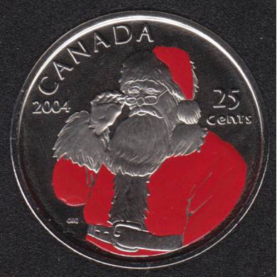 2004 P - NBU - Santa Claus - Canada 25 Cents