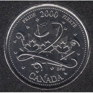 2000 - #1 NBU - Fierté - Canada 25 Cents