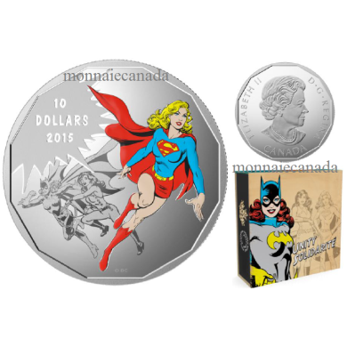 2015 - $10 - 1/2 oz. Fine Silver Coloured Coin - DC Comics Originals: Unity