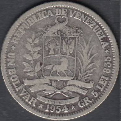 1954 - 1 Bolivar - Venezuela