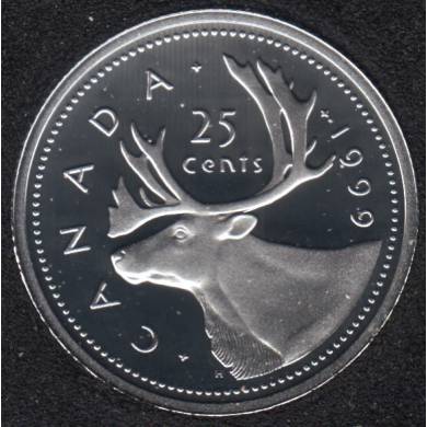 1999 - Proof - Argent - Canada 25 Cents