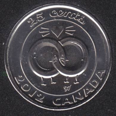 2013 - B.Unc - Mariage - Canada 25 Cents