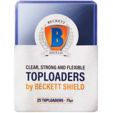 Beckett Shield - 3'' x 4'' Toploader - 75 PT - 25 Pack
