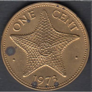 1973 - 1 Cent - Stained - Bahamas