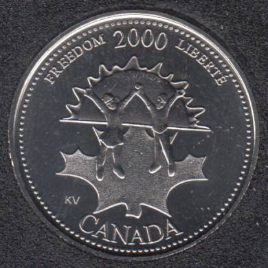 2000 - #911 B.Unc - Liberté - Canada 25 Cents
