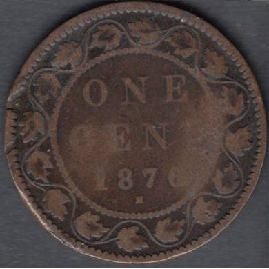 1876 H - Good - Canada Large Cent