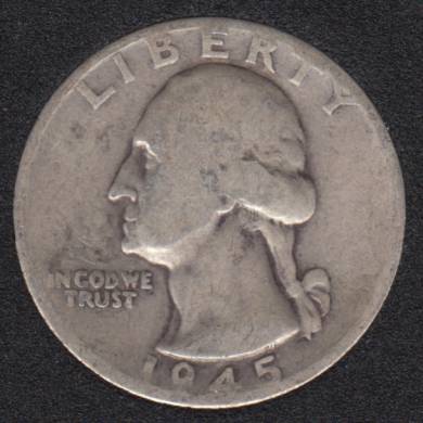 1945 D - Washington - 25 Cents