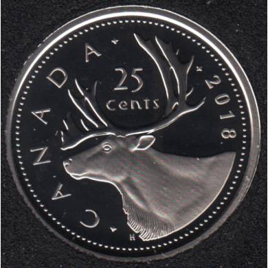 2018 - Proof - Canada 25 Cents