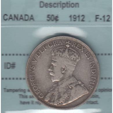 1912 - F-12 - CCCS - Canada 50 Cents