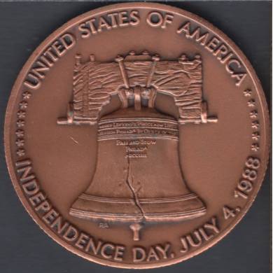 Serge Huard - 1988 - U.S. Independence Day - Cuivre - Dollar de Commerce