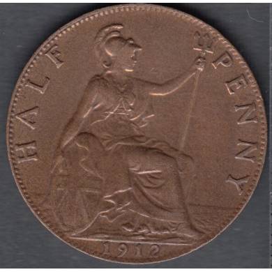 1912 - 1/2 Penny - Polished - Great Britain