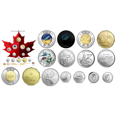 2017 - Collection de 12 pices de circulation Canada 150