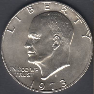 1973 S - B.Unc - Argent - Eisenhower - Dollar