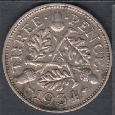 1934 - 3 Pence - Great Britain