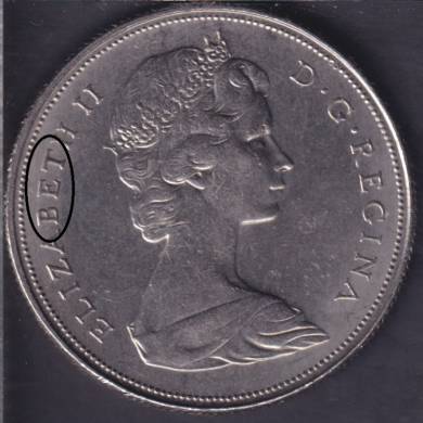 1968 - B.Unc - Die Break - 'BET' Attach - - Nickel - Canada Dollar