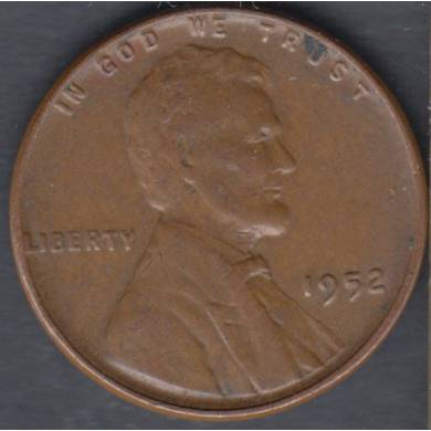 1952 - VF EF - Lincoln Small Cent