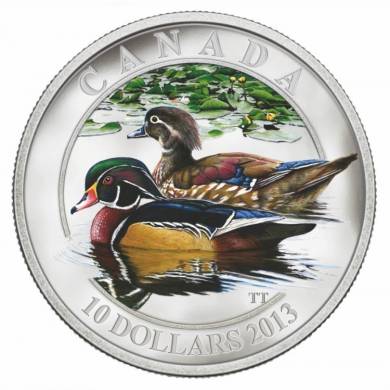 2013 - $10 Pice en argent fin - Canards du Canada : Le canard branchu