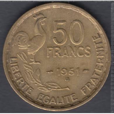 1951 B - 50 Francs - France
