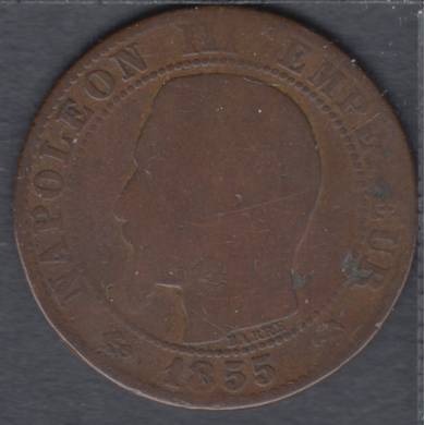 1855 B - 5 Centimes - France