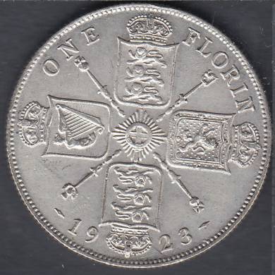 1923 - Florin (Two Shillings) - EF - Great Britain