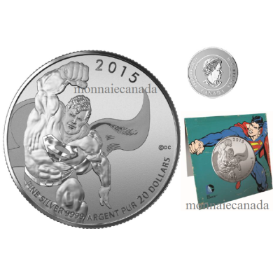 2015 - $20 for $20 - Superman DC Comics TM Originals Fine Silver Coin