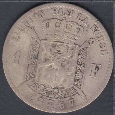 1867 - 1 Franc - (Des Belgens) - Belgique